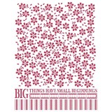 Pochoir plastique petites fleurs 15x20cm