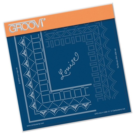 Groovi gabarit traçage et piquage parchemin louise lace Groovi gabarit traçage et piquage parchemin louise lace