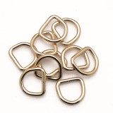 Attaches d'encadrement anneaux dés étriers laitonnés D12 moyens soudés pour tresse de lin x10