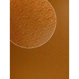 Papier Skivertex-cuir-autruche-marron-clair-papier-cartonnage-meuble-carton
