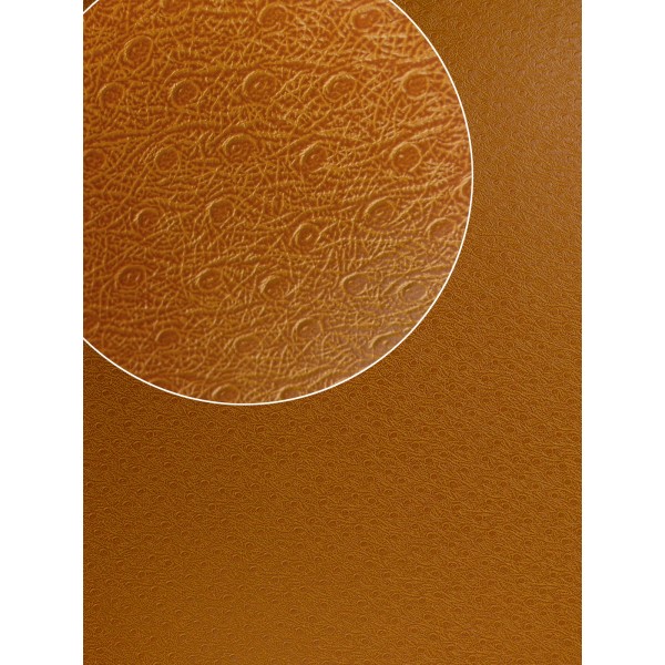 Papier Skivertex-cuir-autruche-marron-clair-papier-cartonnage-meuble-carton