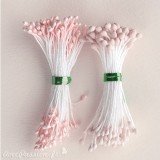 Pistils Etamines pour coeurs de fleurs nude nacré et mat 2mm