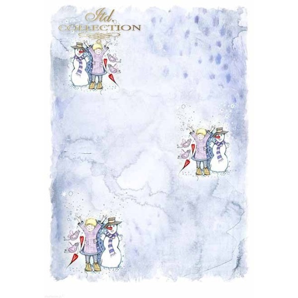 Papier scrapbooking A4 assortiment 12 tag + 5fe recto verso Angels & Snowflakes