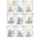 Papier scrapbooking A4 assortiment 12 tag + 5fe recto verso Angels & Girls