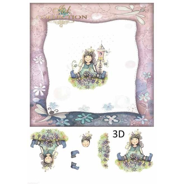 Papier scrapbooking A4 assortiment 12 tag + 5fe recto verso Angels & Girls