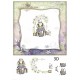 Papier scrapbooking A4 assortiment 12 tag + 5fe recto verso Angels & Girls