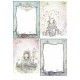 Papier scrapbooking A4 assortiment 12 tag + 5fe recto verso Angels & Girls