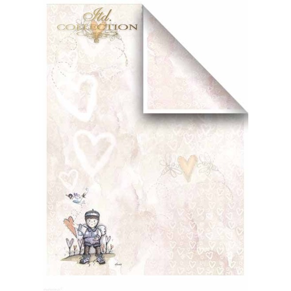 Papier scrapbooking A4 assortiment 12 tag + 5fe recto verso Valentine's Day