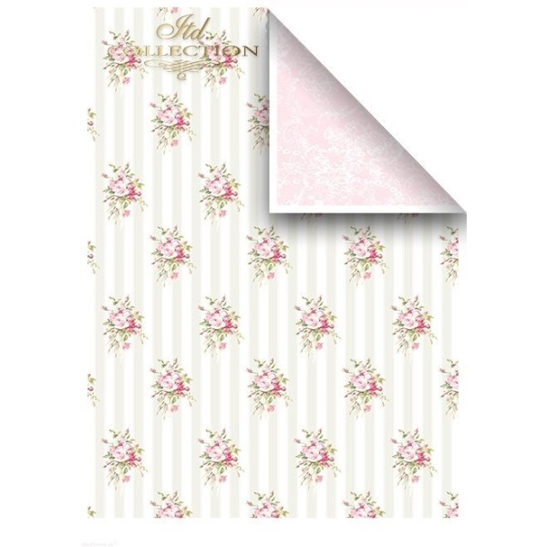 Papier scrapbooking A4 assortiment 12 tag + 5fe recto verso pink dreams