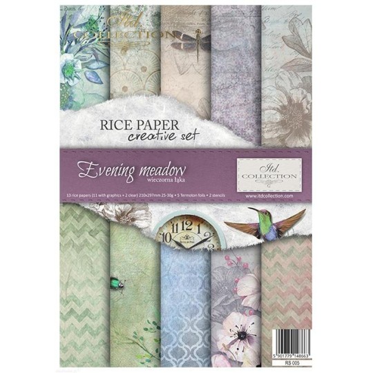 Kit créatif en papier de riz Evening Meadow