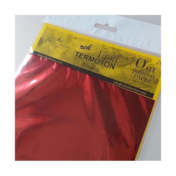 Foil Transfert métalissé pour scrapbooking Rouge