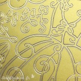Sticker peel off adhésif arabesque robe doré