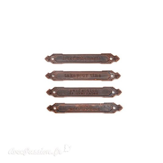 Embellissements métal mechanicals set rusty labels Embellissements métal mechanicals set rusty labels