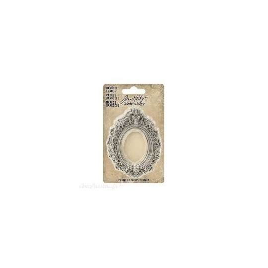 Embellissements métal Tim Holtz Baroque Frames 2pcs