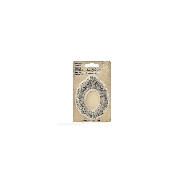 Embellissements métal Tim Holtz Baroque Frames 2pcs