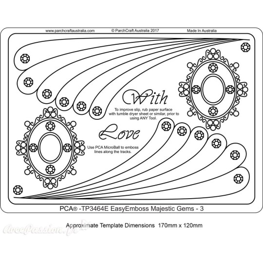 Template PCA gabarit traçage motifs pierre précieuse Template PCA gabarit traçage motifs pierre précieuse