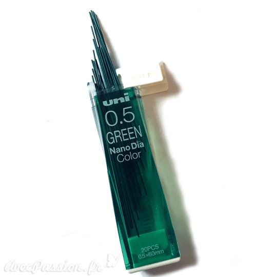 Mines vert 0.5mm pour porte mine x20 Mines vert 0.5mm pour porte mine x20