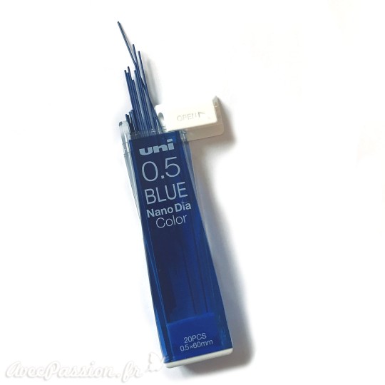 Mines bleu 0.5mm pour porte mine x20 Mines bleu 0.5mm pour porte mine x20