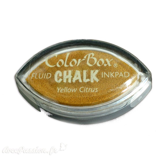 Encreur tampon Chalk oeil de chat yellow citrus jaune Encreur tampon Chalk oeil de chat yellow citrus jaune