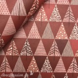 Papier tassotti à motifs Noël sapin de Noël rouge