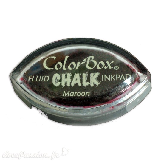 Encreur tampon Chalk oeil de chat maroon rouge