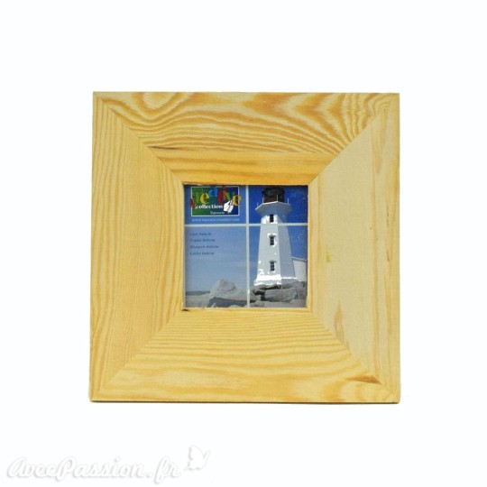 Cadre en bois + verre 8x8cm Cadre en bois + verre 8x8cm