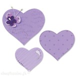 Dies Sizzix de découpe coeurs Bigz