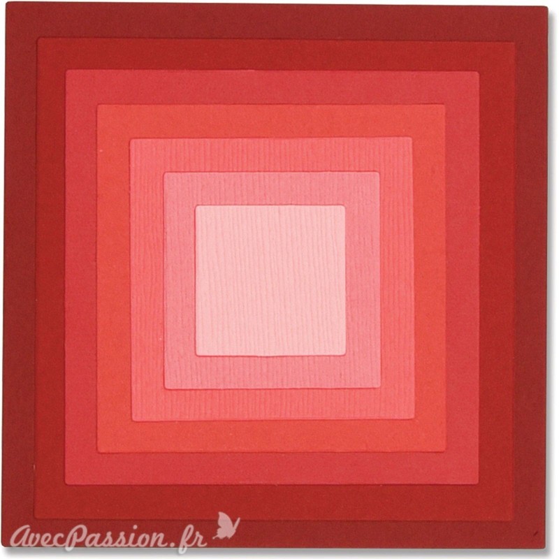 Dies Sizzix de découpe 8 cadres carrés Framelits set