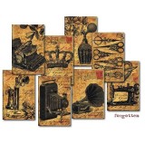 Etiquettes décoratives forgotten 24p