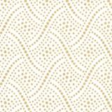 Papier à motifs swann fond blanc points or