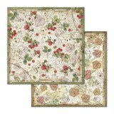 Papier scrapbooking Forest Stamperia 10f recto verso 30x30 assortiment