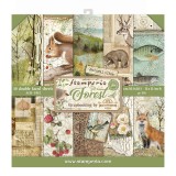 Papier scrapbooking Forest Stamperia 10f recto verso 30x30 assortiment