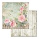 Papier scrapbooking assortiment Stamperia House of Roses 10f recto verso 30x30