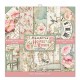 Papier scrapbooking assortiment Stamperia House of Roses 10f recto verso 30x30