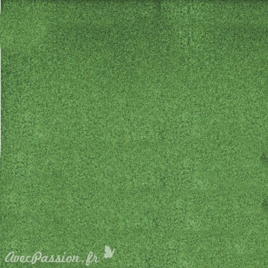 Papier scrapbooking paillettes vert émeraude 30x30
