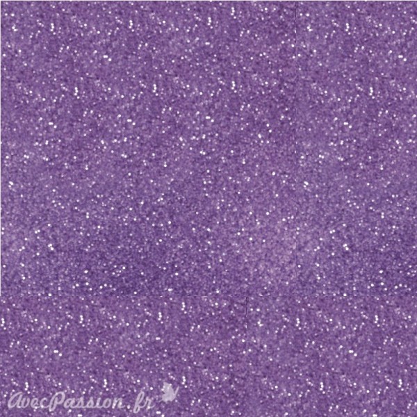 Papier scrapbooking paillettes violet 30x30