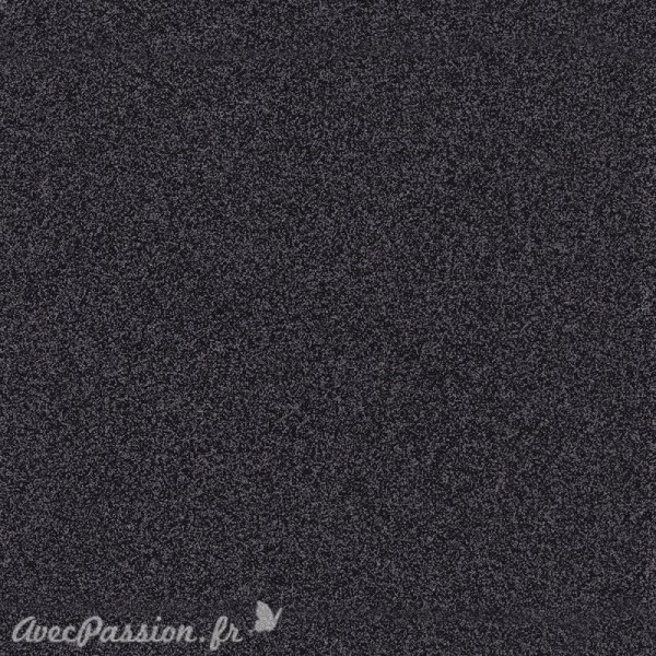 Papier scrapbooking paillettes noir 30x30