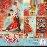 Papier scrapbooking assortiment Ciao Bella Tango 12fe 30x30