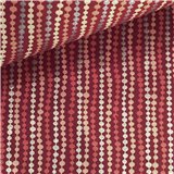 Papier indien chase fond rouge motifs rose ligne rose et or
