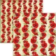 Papier scrapbooking réversible Ciao Bella poppies 30x30