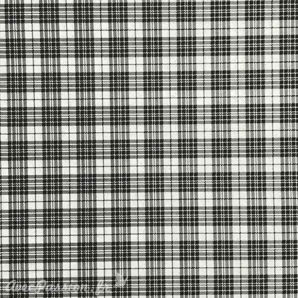 Papier à motifs tartan fond blanc écossais noir