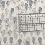 Papier à motifs fond blanc goutte bleu
