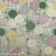 Papier japonais washi lotus multicolores fond taupe By Taniguchi
