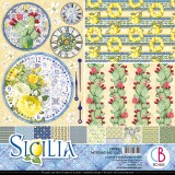 Papier scrapbooking assortiment Ciao Bella Sicilia 8fe 30x30