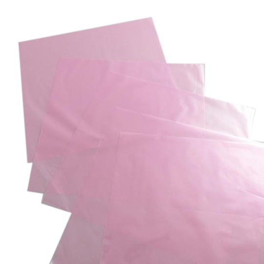 Foil Transfert nacré pour scrapbooking rose tendre x5