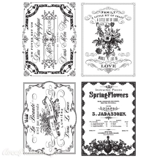 Transfert pelliculable Redesign Prima marketing décor Spring Flowers