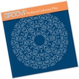 Groovi gabarit traçage parchemin bordure de napperon coeur