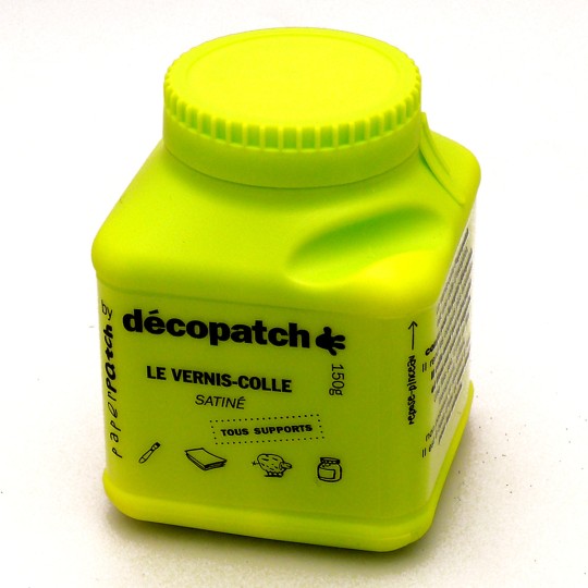 Vernis colle décopatch pot vert 180g Vernis colle décopatch pot vert 180g