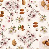 Papier tassotti à motifs amande
