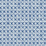 Papier tassotti à motifs mosaïque bleu